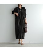 【スタイルデリ/STYLE DELI】の【LUXE】配色ステッチ両裾ファスナーワンピース ブラック|ID: prp329100004976770 ipo3291000000037367543
