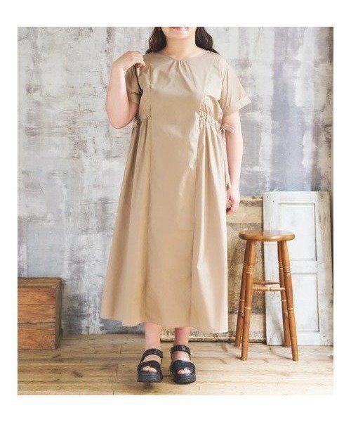 【ジェイ アンド シュプール/Re J&SUPURE】の【Komachiコラボ】サイドリボンシャツワンピース インテリア・キッズ・メンズ・レディースファッション・服の通販 founy(ファウニー) 　ファッション　Fashion　レディースファッション　Fashion for Women　ワンピース　Dresses　シャツワンピース / 1枚で着映えコーデ　Shirt Dresses　アクセサリー　Fashion Accessories　春　Spring　コラボ　Collaboration, Collab　サンダル　Sandals, Summer Shoes　ストライプ　Stripe, Striped Pattern　スニーカー　Sneakers, Trainers　ネックレス　Necklace, Pendant Necklace　ブレスレット　Bracelet, Wristband　ポケット　Pocket, Pocket Detail　リボン　Ribbon, Bow　楽ちん　Easy Fit, Comfortable　S/S・春夏　SS, Spring/Summer, Warm Season　夏　Summer　ベージュ|ID: prp329100004976779 ipo3291000000037302994