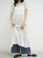 【ラシュッド/LASUD】のCotton lace camisole onepiece ホワイト|ID: prp329100004976786 ipo3291000000037303016