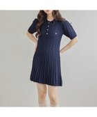 【ヘザー/Heather】の【POLO BCS(ポロ・ビーシーエス)】ケーブルニットワンピース ネイビー|ID: prp329100004976789 ipo3291000000037303025