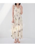 【スナイデル ホーム/SNIDEL HOME】の肩リボンプリントロングワンピース 大人の最旬トレンドファッション＆コーディネート founy(ファウニー) ファッション Fashion レディースファッション Fashion for Women ワンピース Dresses なめらか Smooth, Silky Texture イエロー Yellow カシュクール Wrap Design サテン Satin, Glossy Fabric シフォン Chiffon, Lightweight Fabric スマート Smart, Elegant パイピング Piping, Trim Design パターン Pattern, Design Print フラワー Flower, Floral リアル Real, Realistic リボン Ribbon, Bow thumbnail YEL[032]|ID: prp329100004976809 ipo3291000000037303089