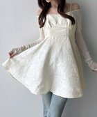 【ジュノア/JUNOAH】のMeiru ジャガードコルセットキャミチュニック 大人の最旬トレンドファッション＆コーディネート founy(ファウニー) ファッション Fashion レディースファッション Fashion for Women トップス・カットソー Cut & Sew Tops キャミソール&ノースリーブ Camisoles & Sleeveless Tops ウォッシュ Washed Finish タンブラー Tumbler, Travel Mug ダメージ Distressed, Destroyed ネップ Nepp, Slub Yarn プリント Print, Printed Pattern おすすめ Recommended / Our Picks thumbnail アイボリー|ID: prp329100004976810 ipo3291000000037303094