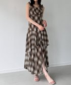 【ジュノア/JUNOAH】のチェックキャミワンピース 大人の最旬トレンドファッション＆コーディネート founy(ファウニー) ファッション Fashion レディースファッション Fashion for Women ワンピース Dresses キャミソールワンピース Camisole Dresses ウォッシュ Washed Finish タンブラー Tumbler, Travel Mug ダメージ Distressed, Destroyed ネップ Nepp, Slub Yarn プリント Print, Printed Pattern おすすめ Recommended / Our Picks thumbnail ブラウン|ID: prp329100004976812 ipo3291000000037303101