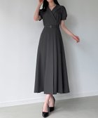 【ジュノア/JUNOAH】のベルト付きタックフレアノーカラーワンピース 大人の最旬トレンドファッション＆コーディネート founy(ファウニー) ファッション Fashion レディースファッション Fashion for Women ワンピース Dresses ベルト&ウエストマーク Belts & Waist Accessories ウォッシュ Washed Finish タンブラー Tumbler, Travel Mug ダメージ Distressed, Destroyed ネップ Nepp, Slub Yarn プリント Print, Printed Pattern おすすめ Recommended / Our Picks thumbnail チャコール|ID: prp329100004976814 ipo3291000000037303109