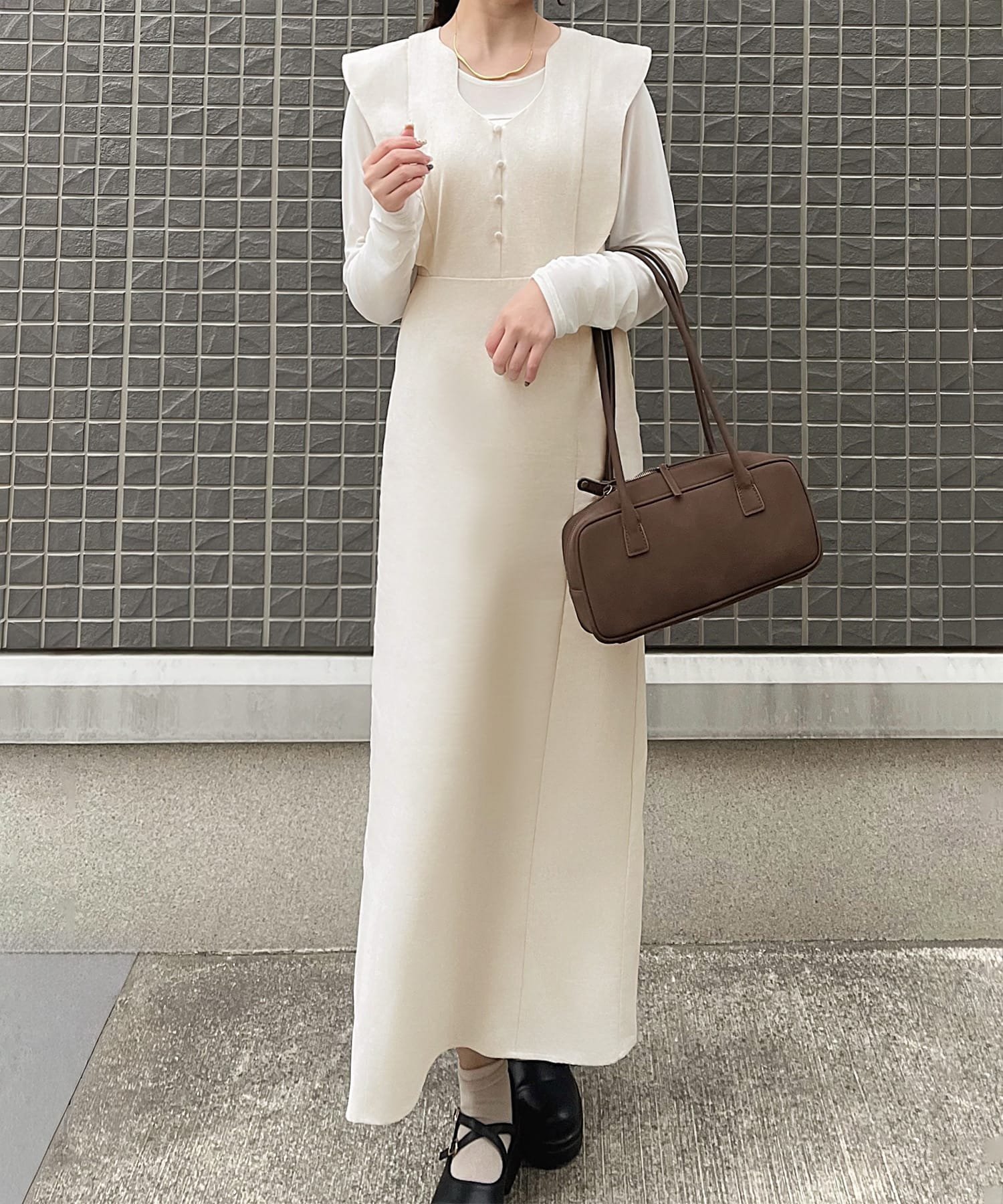 【ジュノア/JUNOAH】のリネン混ニュアンスフリルワンピース【一部ぺチスカートセット】 インテリア・キッズ・メンズ・レディースファッション・服の通販 founy(ファウニー) 　ファッション　Fashion　レディースファッション　Fashion for Women　スカート　Skirts　ウォッシュ　Washed Finish　タンブラー　Tumbler, Travel Mug　ダメージ　Distressed, Destroyed　ネップ　Nepp, Slub Yarn　プリント　Print, Printed Pattern　リネン　Linen, Linen Fabric　おすすめ　Recommended / Our Picks　アイボリー|ID: prp329100004976816 ipo3291000000037303118