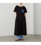 【エドウイン オンライン モール/EDWIN ONLINE MALL】のLee デニムポケット フレアーロングワンピース ブラック|ID: prp329100004976823 ipo3291000000037303140