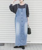 【アイテムズアーバンリサーチ/ITEMS URBAN RESEARCH】のデニムキャミワンピース 大人の最旬トレンドファッション＆コーディネート founy(ファウニー) ファッション Fashion レディースファッション Fashion for Women ワンピース Dresses キャミソールワンピース Camisole Dresses 2026年 2026 2026春夏・S/S Spring/Summer 2026 SS26 インナー Innerwear カットソー Cut and Sewn Top シンプル Simple, Minimal デコルテ Décolleté, Neckline 夏 Summer S/S・春夏 SS, Spring/Summer, Warm Season thumbnail ライトインディゴブル|ID: prp329100004976829 ipo3291000000037303163