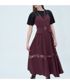 【ハレ/HARE】のレースキリカエキャミワンピース 大人の最旬トレンドファッション＆コーディネート founy(ファウニー) ファッション Fashion レディースファッション Fashion for Women ワンピース Dresses キャミソールワンピース Camisole Dresses ウェーブ Wavy Pattern キャミワンピース Cami Dress, Slip Dress ストレート Straight, Straight Cut タンク Tank Top, Sleeveless Top フラップ Flap, Flap Pocket フロント Front, Front Design ポケット Pocket, Pocket Detail レース Lace, Lace Fabric おすすめ Recommended / Our Picks 夏 Summer thumbnail ボルドー38|ID: prp329100004976831 ipo3291000000037303175