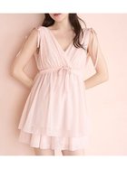 【スナイデル ホーム/SNIDEL HOME】のナイトブラ付きチュールチュニックセットアップ 大人の最旬トレンドファッション＆コーディネート founy(ファウニー) ファッション Fashion レディースファッション Fashion for Women トップス・カットソー Cut & Sew Tops カットソー Cut and Sewn Top カーディガン Cardigan, Knitwear クラシカル Classical, Vintage-Inspired ショート Short, Short Length スマート Smart, Elegant セットアップ Set-Up, Coordinated Outfit チュニック Tunic, Long Top チュール Tulip, Tulip Motif なめらか Smooth, Silky Texture メッシュ Mesh, Net Fabric リボン Ribbon, Bow おすすめ Recommended / Our Picks thumbnail PNK[066]|ID: prp329100004976832 ipo3291000000037303179