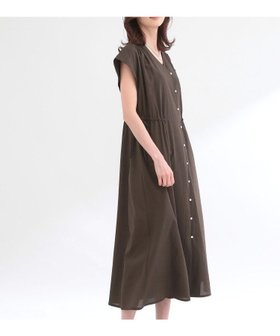【リフレクト/Reflect】の【通気性あり/涼しい/マシンウォッシャブル】フロントボタンワンピース 大人の最旬トレンドファッション＆コーディネート founy(ファウニー) ファッション Fashion レディースファッション Fashion for Women ワンピース Dresses ギャザー Gathered, Ruffled スマート Smart, Elegant フロント Front, Front Design ポケット Pocket, Pocket Detail リボン Ribbon, Bow リラックス Relax, Relaxed Fit 吸水 Absorbent, Quick-Dry 夏 Summer 軽量 Lightweight, Ultra Light |ID:prp329100004976836