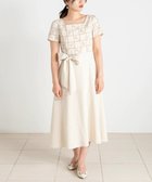 【ストロベリーフィールズ/STRAWBERRY FIELDS】の刺繍フィット フレアーワンピース オフベージュ2|ID: prp329100004976839 ipo3291000000037303199