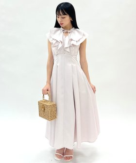 【ウィルセレクション/WILLSELECTION】のナローリボンラッフルフリルワンピース 大人の最旬トレンドファッション＆コーディネート founy(ファウニー) ファッション Fashion レディースファッション Fashion for Women ワンピース Dresses フロント Front, Front Design リボン Ribbon, Bow レース Lace, Lace Fabric |ID:prp329100004976842