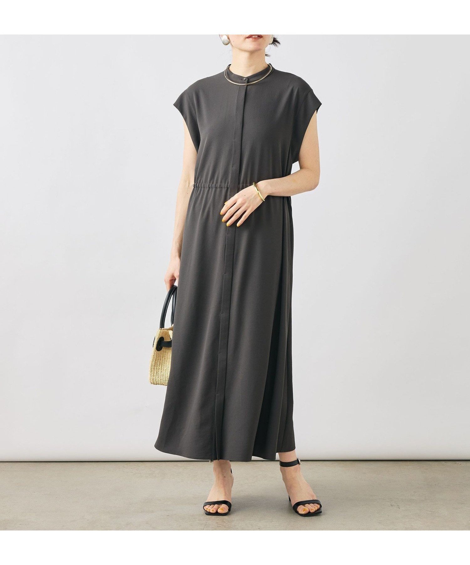 【ノーリーズ/NOLLEY'S】の【WEB限定】ウォッシャブルジョーゼットワンピース インテリア・キッズ・メンズ・レディースファッション・服の通販 founy(ファウニー) 　ファッション　Fashion　レディースファッション　Fashion for Women　ワンピース　Dresses　ウォッシャブル　Machine Washable　吸水　Absorbent, Quick-Dry　ストレッチ　Stretch, Stretchy Fabric　おすすめ　Recommended / Our Picks　旅行　Travel　2026年　2026　2026春夏・S/S　Spring/Summer 2026 SS26　チャコールグレー|ID: prp329100004976851 ipo3291000000037303244