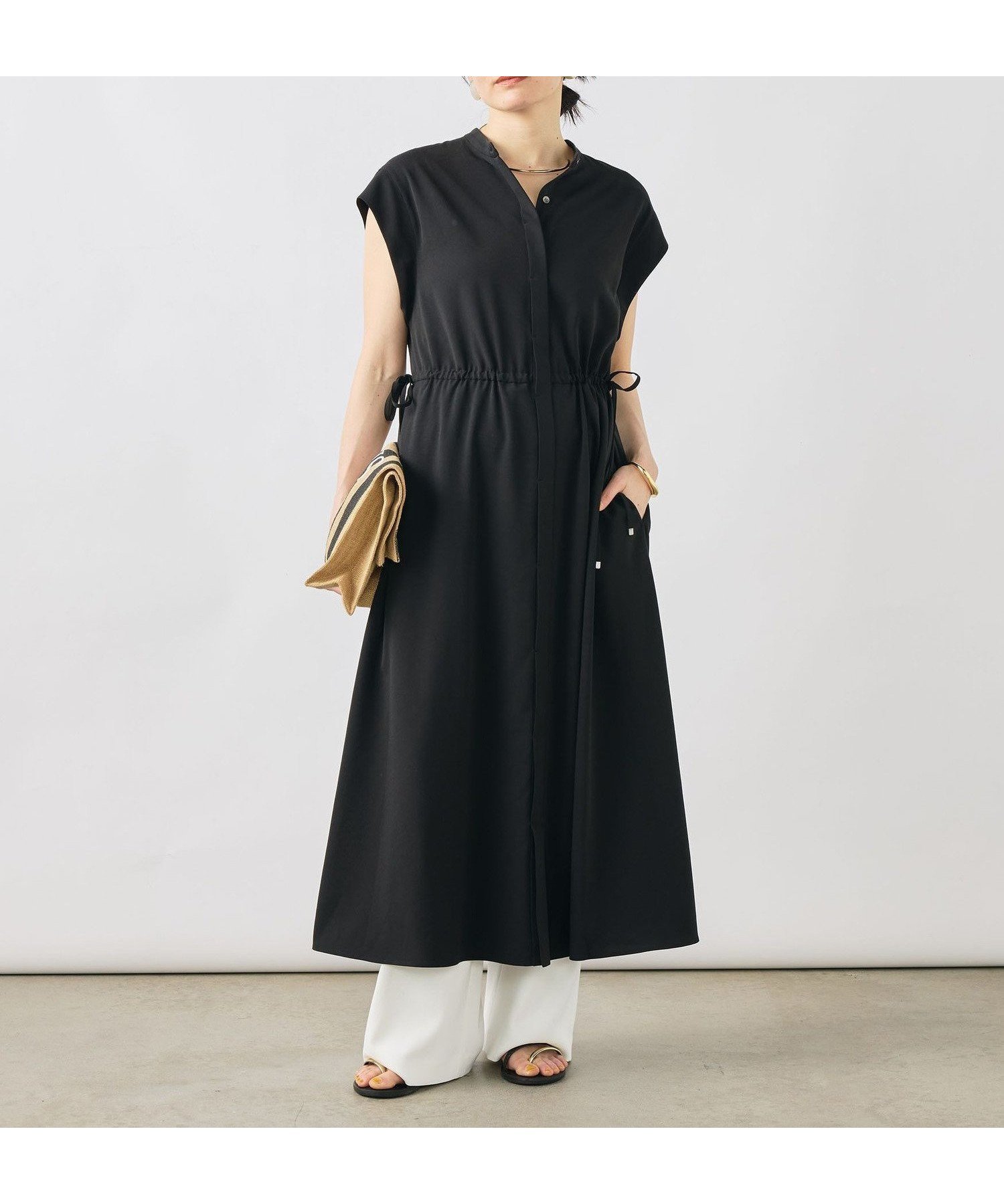 【ノーリーズ/NOLLEY'S】の【WEB限定】ウォッシャブルジョーゼットワンピース インテリア・キッズ・メンズ・レディースファッション・服の通販 founy(ファウニー) 　ファッション　Fashion　レディースファッション　Fashion for Women　ワンピース　Dresses　ウォッシャブル　Machine Washable　吸水　Absorbent, Quick-Dry　ストレッチ　Stretch, Stretchy Fabric　おすすめ　Recommended / Our Picks　旅行　Travel　2026年　2026　2026春夏・S/S　Spring/Summer 2026 SS26　ブラック|ID: prp329100004976851 ipo3291000000037303245