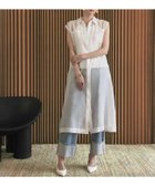 【リバーフィールド アンド コー/RIVER FIELD & Co】の【2026SS】シアーノースリーブロングシャツワンピース 大人の最旬トレンドファッション＆コーディネート founy(ファウニー) ファッション Fashion レディースファッション Fashion for Women ワンピース Dresses シャツワンピース / 1枚で着映えコーデ Shirt Dresses シアー Sheer, See-Through シンプル Simple, Minimal ポケット Pocket, Pocket Detail ロング Long, Long-Length 再入荷 Restock / Back in Stock エレガント 上品 Elegant 2026年 2026 2026春夏・S/S Spring/Summer 2026 SS26 thumbnail OWH|ID: prp329100004976852 ipo3291000000037303248