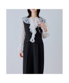 【ビーフラット/bflat】のレースラッフルオールインワンドレス 2点セット パンツドレス セットアップ 結婚式 大人の最旬トレンドファッション＆コーディネート founy(ファウニー) ファッション Fashion レディースファッション Fashion for Women セットアップ Matching Sets レディースパンツ・ボトムス Pants & Trousers / Bottoms スリーブ Sleeve, Long Sleeve / Short Sleeve セットアップ Set-Up, Coordinated Outfit ドレス Dress, One-Piece フラップ Flap, Flap Pocket フレア Flare, Flared フロント Front, Front Design ポケット Pocket, Pocket Detail ラッフル Ruffle, Frill レース Lace, Lace Fabric おすすめ Recommended / Our Picks エレガント 上品 Elegant セレモニー Ceremony 結婚式 Wedding 披露宴 Wedding Reception 二次会 After Party thumbnail ブラック|ID: prp329100004976857 ipo3291000000037303269