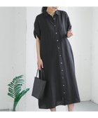 【アーバンリサーチ ドアーズ/URBAN RESEARCH DOORS】のリネン半袖シャツワンピース 大人の最旬トレンドファッション＆コーディネート founy(ファウニー) ファッション Fashion レディースファッション Fashion for Women ワンピース Dresses シャツワンピース / 1枚で着映えコーデ Shirt Dresses 2026年 2026 2026春夏・S/S Spring/Summer 2026 SS26 シンプル Simple, Minimal ベーシック Basic, Essential リネン Linen, Linen Fabric リラックス Relax, Relaxed Fit ワイド Wide, Wide Fit 半袖 Short Sleeve, Half Sleeve 夏 Summer S/S・春夏 SS, Spring/Summer, Warm Season thumbnail ブラック|ID: prp329100004976863 ipo3291000000037303288