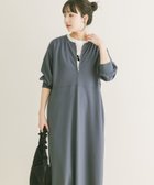 【アイテムズアーバンリサーチ/ITEMS URBAN RESEARCH】のハーフジップドルマンワンピース 大人の最旬トレンドファッション＆コーディネート founy(ファウニー) ファッション Fashion レディースファッション Fashion for Women ワンピース Dresses 2026年 2026 2026春夏・S/S Spring/Summer 2026 SS26 シンプル Simple, Minimal ジップ Zip, Zipper バランス Balance, Style Balance リラックス Relax, Relaxed Fit 夏 Summer S/S・春夏 SS, Spring/Summer, Warm Season thumbnail ブルー系その他|ID: prp329100004976864 ipo3291000000037303292