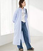 【スローブ イエナ/SLOBE IENA】のファインブロードEXロングシャツワンピース 大人の最旬トレンドファッション＆コーディネート founy(ファウニー) ファッション Fashion レディースファッション Fashion for Women ワンピース Dresses シャツワンピース / 1枚で着映えコーデ Shirt Dresses 2026年 2026 2026春夏・S/S Spring/Summer 2026 SS26 おすすめ Recommended / Our Picks なめらか Smooth, Silky Texture ストライプ Stripe, Striped Pattern スリット Slit, Slit Detail ブロード Broadcloth, Fine Cotton ペチコート Petticoat, Underskirt リラックス Relax, Relaxed Fit レギンス Leggings, Stretch Pants ロング Long, Long-Length 春 Spring thumbnail サックスブルー|ID: prp329100004976868 ipo3291000000037303303
