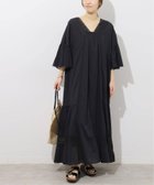 【ジャーナルスタンダード レリューム/JOURNAL STANDARD relume】のコットンボイルVネックレースワンピース 大人の最旬トレンドファッション＆コーディネート founy(ファウニー) ファッション Fashion レディースファッション Fashion for Women ワンピース Dresses 2026年 2026 2026春夏・S/S Spring/Summer 2026 SS26 インド Indian Textile ティアード Tiered, Tiered Style リラックス Relax, Relaxed Fit レース Lace, Lace Fabric 夏 Summer thumbnail ブラック|ID: prp329100004976880 ipo3291000000037303341