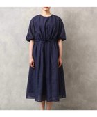 【ミッシェルクラン/MICHEL KLEIN】のシアーチェックジャガードワンピース ネイビー|ID: prp329100004976886 ipo3291000000037303360