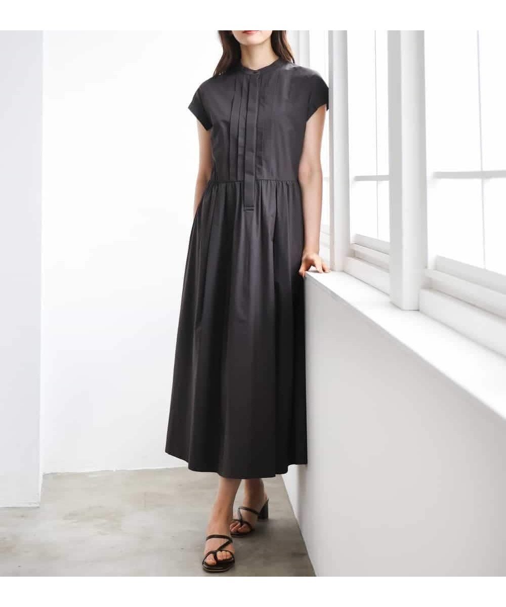 【ミッシェルクラン/MICHEL KLEIN】のフレンチスリーブフレアワンピース インテリア・キッズ・メンズ・レディースファッション・服の通販 founy(ファウニー) 　ファッション　Fashion　レディースファッション　Fashion for Women　ワンピース　Dresses　春　Spring　洗える　Machine Washable　秋　Autumn　サンダル　Sandals, Summer Shoes　シューズ　Shoes, Footwear　シンプル　Simple, Minimal　スタイリッシュ　Stylish, Fashionable　スポーティ　Sporty, Casual Athletic　タフタ　Taffeta, Structured Fabric　ダウン　Down, Puffer　トレンド　Trend, Trending Now　ノースリーブ　Sleeveless, No-Sleeve　バランス　Balance, Style Balance　フォルム　Silhouette, Form　フラット　Flat, Flat Shoes　フレア　Flare, Flared　ベーシック　Basic, Essential　ポケット　Pocket, Pocket Detail　ロング　Long, Long-Length　冬　Winter / This Winter　再入荷　Restock / Back in Stock　おすすめ　Recommended / Our Picks　夏　Summer　エレガント 上品　Elegant　ビジネス 仕事 通勤　Business / Work / Commuting　ブラウン|ID: prp329100004976887 ipo3291000000037303362