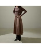 【サロン アダム エ ロペ/SALON adam et rope'】のドッキングフレアーワンピース 大人の最旬トレンドファッション＆コーディネート founy(ファウニー) ファッション Fashion レディースファッション Fashion for Women ワンピース Dresses インナー Innerwear ウォーム Warm Fabric 軽量 Lightweight, Ultra Light ジャケット Jacket, Outerwear ストレッチ Stretch, Stretchy Fabric タフタ Taffeta, Structured Fabric タートルネック Turtleneck, High Neck ドッキング Docking, Mixed Material 定番 Standard, Basic Item フィット Fit, Slim Fit フレア Flare, Flared ベスト Vest, Waistcoat ポケット Pocket, Pocket Detail ロング Long, Long-Length おすすめ Recommended / Our Picks セレモニー Ceremony 結婚式 Wedding thumbnail ブラウン(22)|ID: prp329100004976889 ipo3291000000037303369