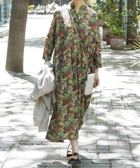 【ジャーナルスタンダード ラックス/journal standard luxe】のリバティフラワー ampleプルワンピース 大人の最旬トレンドファッション＆コーディネート founy(ファウニー) ファッション Fashion レディースファッション Fashion for Women ワンピース Dresses 2026年 2026 2026春夏・S/S Spring/Summer 2026 SS26 なめらか Smooth, Silky Texture オレンジ Orange ギャザー Gathered, Ruffled スリット Slit, Slit Detail フラワー Flower, Floral プリント Print, Printed Pattern ポケット Pocket, Pocket Detail ワイド Wide, Wide Fit 人気 Popular, Best Seller 定番 Standard, Basic Item |ID:prp329100004976896