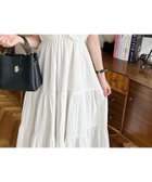 【モーメントプラス/moment+ / MEN】のコットンワッシャーシャーリングリボンカシュクールティアードワンピース オフホワイト|ID: prp329100004976904 ipo3291000000037303417