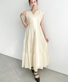 【モーメントプラス/moment+ / MEN】のコットンワッシャーシャーリングリボンカシュクールティアードワンピース ナチュラル|ID: prp329100004976904 ipo3291000000037303418