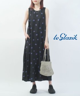 【ブルーコムブルー/BLEU COMME BLEU】のル グラジック スリーブレスドレス 大人の最旬トレンドファッション＆コーディネート founy(ファウニー) ファッション Fashion レディースファッション Fashion for Women ワンピース Dresses フォーマル・パーティードレス・結婚式用ドレス Elegant & Casual Dresses インナー Innerwear カーディガン Cardigan, Knitwear キャミソール Camisole, Spaghetti Strap Top ノースリーブ Sleeveless, No-Sleeve フラワー Flower, Floral フレア Flare, Flared モチーフ Motif, Design Theme ラグジュアリー Luxury, Elegant 春 Spring |ID:prp329100004976905