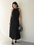 【リリーブラウン/Lily Brown】の【WEB限定00サイズ】アメリカンスリーブフリンジジャガードワンピース 大人の最旬トレンドファッション＆コーディネート founy(ファウニー) ファッション Fashion レディースファッション Fashion for Women ワンピース Dresses エレガント 上品 Elegant シャーリング Shirring, Ruched スマート Smart, Elegant バランス Balance, Style Balance フィット Fit, Slim Fit フリル Frill, Ruffle リボン Ribbon, Bow thumbnail BLK[009]|ID: prp329100004976910 ipo3291000000037303437