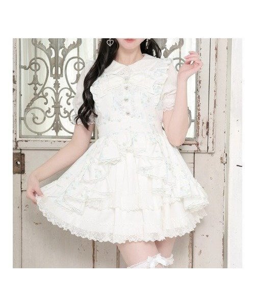 【ノエミ/NOEMIE】のプリンセスフレアローズブーケセットアップ インテリア・キッズ・メンズ・レディースファッション・服の通販 founy(ファウニー) 　ファッション　Fashion　レディースファッション　Fashion for Women　セットアップ　Matching Sets　ガーリー　Girly, Feminine Style　セットアップ　Set-Up, Coordinated Outfit　フリル　Frill, Ruffle　プリント　Print, Printed Pattern　レース　Lace, Lace Fabric　ローズ　Rose, Rose Motif　サックス|ID: prp329100004976919 ipo3291000000037303472