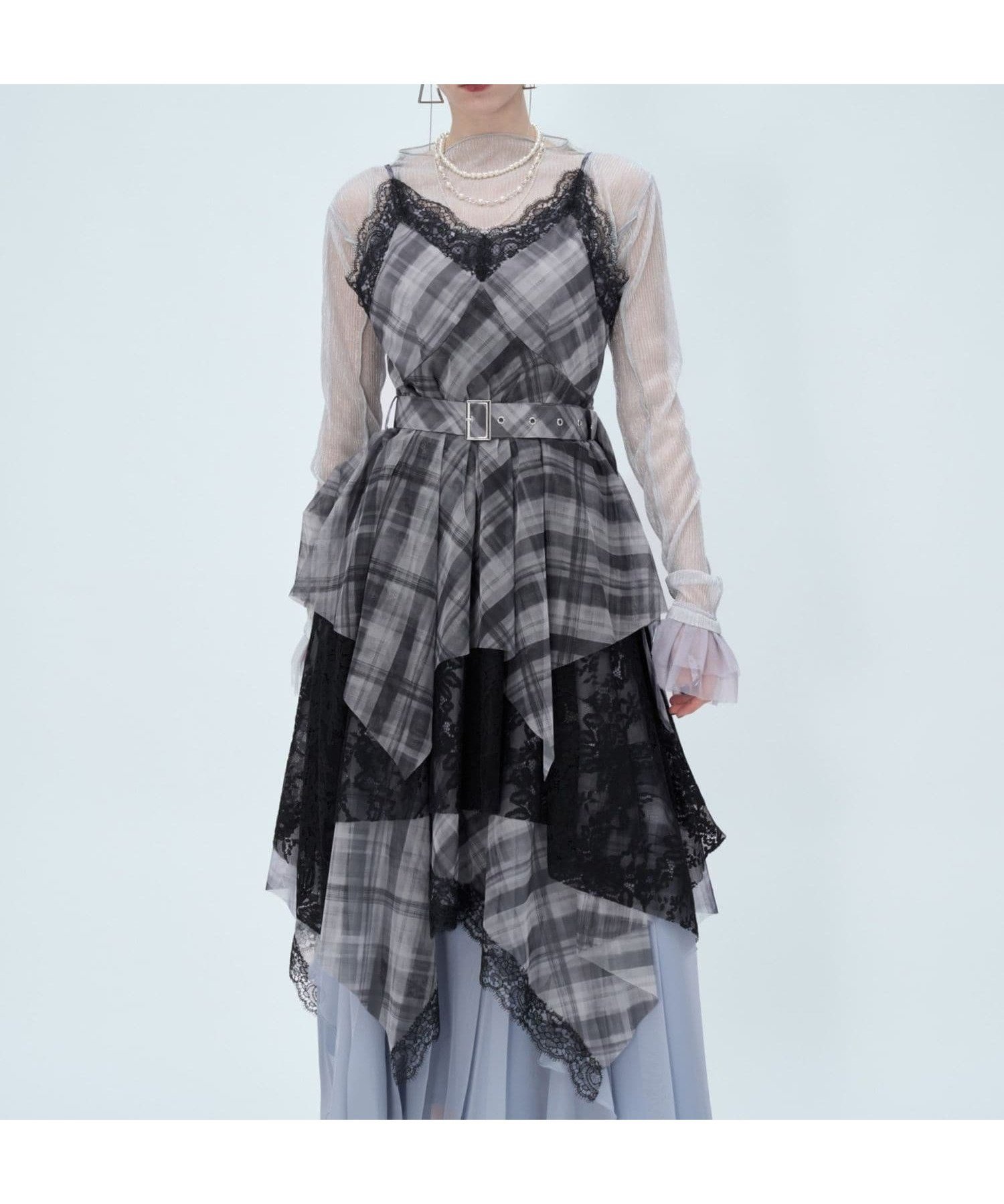 【ハレ/HARE】のシアーガラティアードミニワンピース インテリア・キッズ・メンズ・レディースファッション・服の通販 founy(ファウニー) 　ファッション　Fashion　レディースファッション　Fashion for Women　ワンピース　Dresses　インナー　Innerwear　ウェーブ　Wavy Pattern　カーディガン　Cardigan, Knitwear　キャミワンピース　Cami Dress, Slip Dress　ショート　Short, Short Length　ジャケット　Jacket, Outerwear　ストレート　Straight, Straight Cut　タンク　Tank Top, Sleeveless Top　チェック　Check, Plaid, Tartan　デニム　Denim, Jeans Material　トレンド　Trend, Trending Now　ドット　Polka Dot, Dot Pattern　レース　Lace, Lace Fabric　おすすめ　Recommended / Our Picks　エレガント 上品　Elegant　ブラック09|ID: prp329100004976926 ipo3291000000037303497