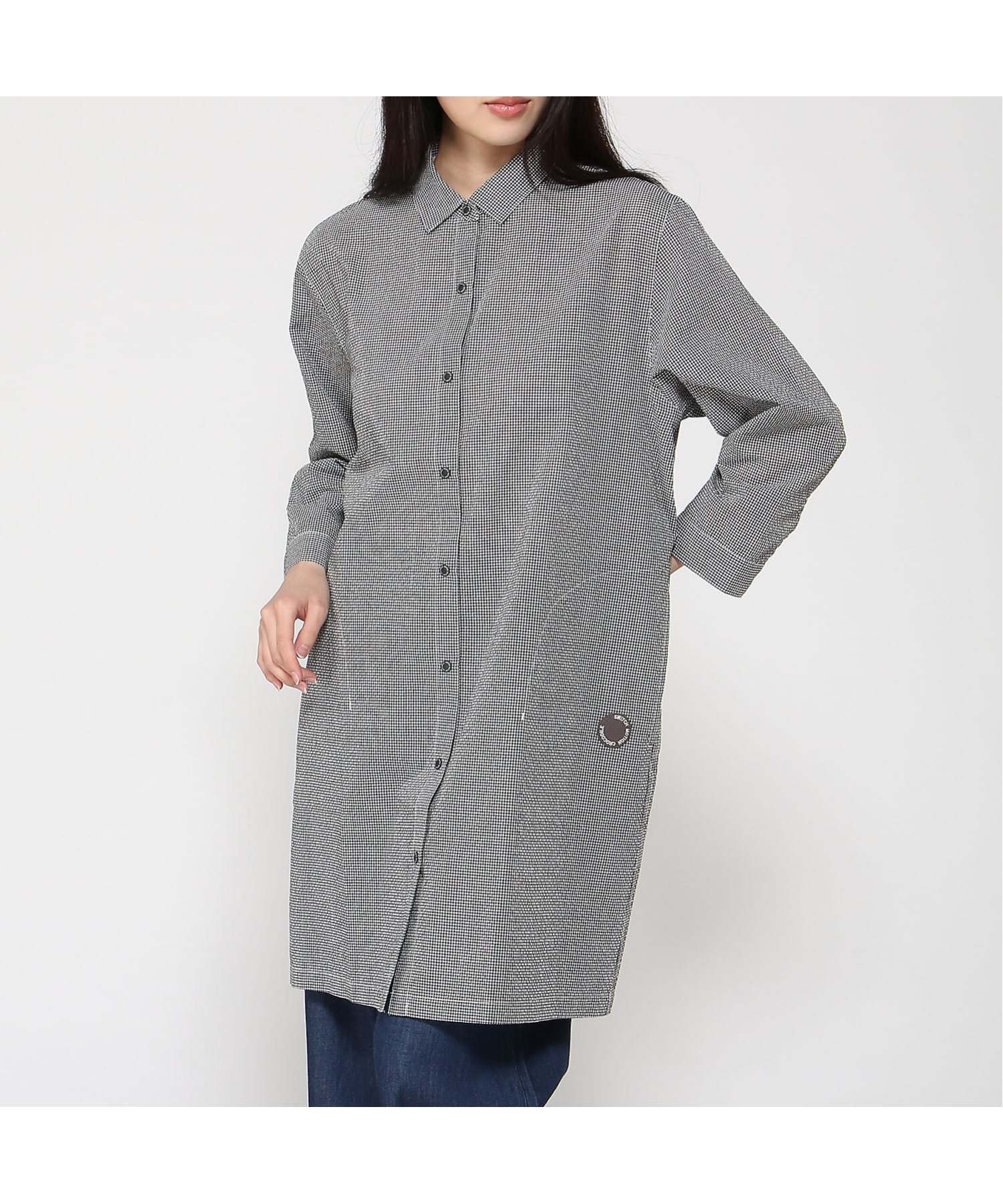 【クロコダイル/CROCODILE】のSWITCH MOTION CROCODILE/サッカー シャツ チュニック インテリア・キッズ・メンズ・レディースファッション・服の通販 founy(ファウニー) 　ファッション　Fashion　レディースファッション　Fashion for Women　トップス・カットソー　Cut & Sew Tops　シャツ・ブラウス・オフィスカジュアル　Elegant Blouses & Button-Ups　サッカー　Seersucker, Summer Fabric　チュニック　Tunic, Long Top　ブラック|ID: prp329100004976930 ipo3291000000037303511