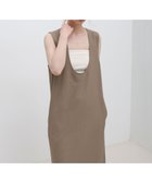 【セレクトモカ/SELECT MOCA】のバックスリットUネックロングワンピース ブラウン-800|ID: prp329100004976938 ipo3291000000037303538