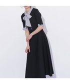 【ジルバイジルスチュアート/JILL by JILLSTUART】のシャツ襟ドッキングニットワンピース半袖 ブラック1|ID: prp329100004976950 ipo3291000000037303575