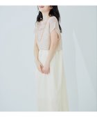 【ナチュラルクチュール/natural couture】のパッチワーク透かし柄ニット+キャミワンピースSET 大人の最旬トレンドファッション＆コーディネート founy(ファウニー) ファッション Fashion レディースファッション Fashion for Women ワンピース Dresses キャミソールワンピース Camisole Dresses キャミワンピース Cami Dress, Slip Dress ショート Short, Short Length シンプル Simple, Minimal セパレート Separate, Two-Piece 透かし Cut-Out, Lacework ダウン Down, Puffer デニム Denim, Jeans Material パッチワーク Patchwork, Mixed Fabric フェミニン Feminine, Girly マーメイド Mermaid, Fishtail Silhouette 再入荷 Restock / Back in Stock 夏 Summer 2026年 2026 2026春夏・S/S Spring/Summer 2026 SS26 thumbnail オフホワイト|ID: prp329100004976959 ipo3291000000037303610