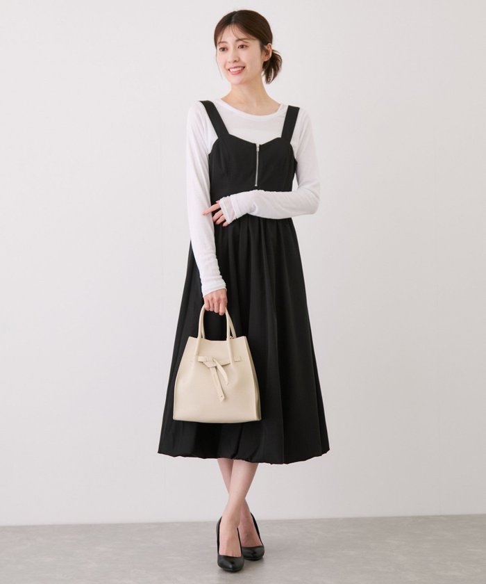 【ジャイロ/JAYRO】のフロントZIPバルーンジャンスカ インテリア・キッズ・メンズ・レディースファッション・服の通販 founy(ファウニー) https://founy.com/ ファッション Fashion レディースファッション Fashion for Women インナー Innerwear カットソー Cut and Sewn Top シンプル Simple, Minimal タンク Tank Top, Sleeveless Top タートル Turtleneck, Turtle Collar バルーン Balloon, Balloon Silhouette フォルム Silhouette, Form フロント Front, Front Design ポケット Pocket, Pocket Detail リブニット Rib Knit, Ribbed Knit リボン Ribbon, Bow 冬 Winter / This Winter A/W・秋冬 Autumn/Winter S/S・春夏 SS, Spring/Summer, Warm Season おすすめ Recommended / Our Picks 夏 Summer |ID: prp329100004976965 ipo3291000000037303630