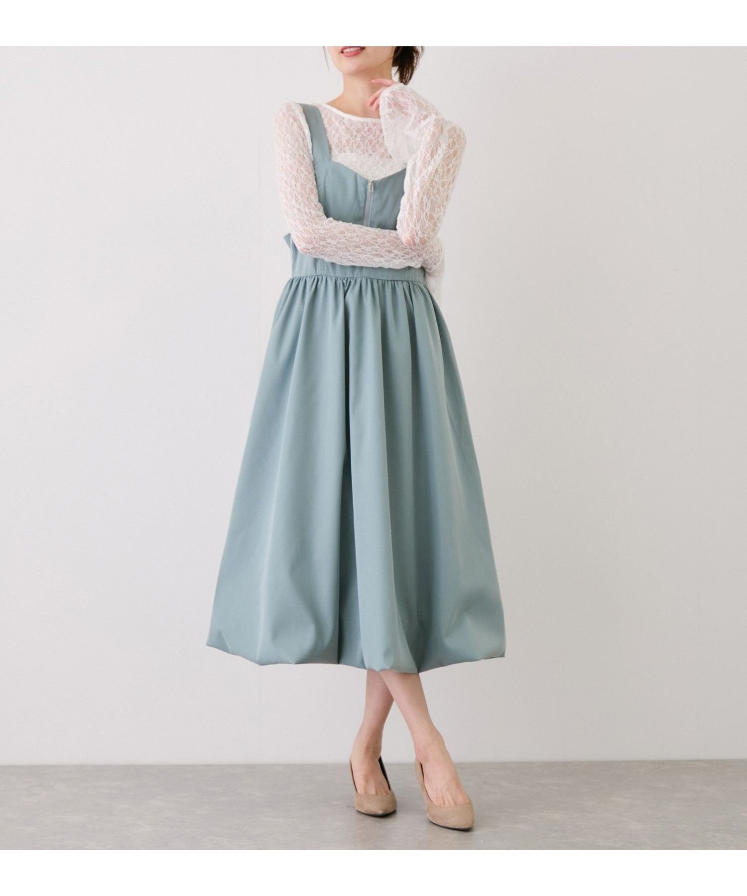【ジャイロ/JAYRO】のフロントZIPバルーンジャンスカ インテリア・キッズ・メンズ・レディースファッション・服の通販 founy(ファウニー) 　ファッション　Fashion　レディースファッション　Fashion for Women　インナー　Innerwear　カットソー　Cut and Sewn Top　シンプル　Simple, Minimal　タンク　Tank Top, Sleeveless Top　タートル　Turtleneck, Turtle Collar　バルーン　Balloon, Balloon Silhouette　フォルム　Silhouette, Form　フロント　Front, Front Design　ポケット　Pocket, Pocket Detail　リブニット　Rib Knit, Ribbed Knit　リボン　Ribbon, Bow　冬　Winter / This Winter　A/W・秋冬　Autumn/Winter　S/S・春夏　SS, Spring/Summer, Warm Season　おすすめ　Recommended / Our Picks　夏　Summer　ブルー系(46)|ID: prp329100004976965 ipo3291000000037303634