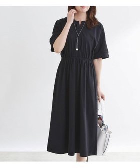 【リフレクト/Reflect】の【UVカット/接触冷感】ドルマンスリーブジャージワンピース 大人の最旬トレンドファッション＆コーディネート founy(ファウニー) ファッション Fashion レディースファッション Fashion for Women ワンピース Dresses ギャザー Gathered, Ruffled 切替 Switching, Contrast Panel スキッパー Skipper, Open Collar スマート Smart, Elegant ペチコート Petticoat, Underskirt ポケット Pocket, Pocket Detail レース Lace, Lace Fabric エレガント 上品 Elegant |ID:prp329100004976978
