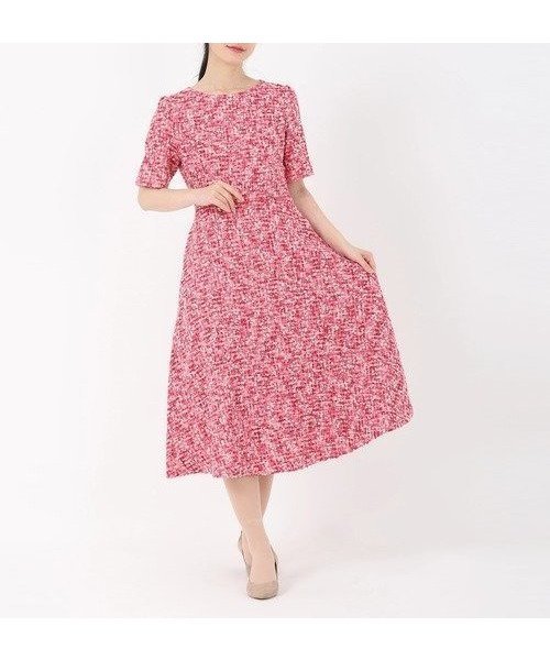 【ストロベリーフィールズ/STRAWBERRY FIELDS】のツイードフィット フレアーワンピース インテリア・キッズ・メンズ・レディースファッション・服の通販 founy(ファウニー) https://founy.com/ ファッション Fashion レディースファッション Fashion for Women ワンピース Dresses ツイード Twill, Twill Weave フィット Fit, Slim Fit |ID: prp329100004976981 ipo3291000000037303700