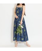 【ウィルセレクション/WILLSELECTION】の【再入荷】ミモザプリントキャミワンピース 大人の最旬トレンドファッション＆コーディネート founy(ファウニー) ファッション Fashion レディースファッション Fashion for Women ワンピース Dresses キャミソールワンピース Camisole Dresses イエロー Yellow インナー Innerwear キャミワンピース Cami Dress, Slip Dress シャーリング Shirring, Ruched プリント Print, Printed Pattern リボン Ribbon, Bow 再入荷 Restock / Back in Stock 春 Spring thumbnail 紺系花柄|ID: prp329100004976984 ipo3291000000037303712