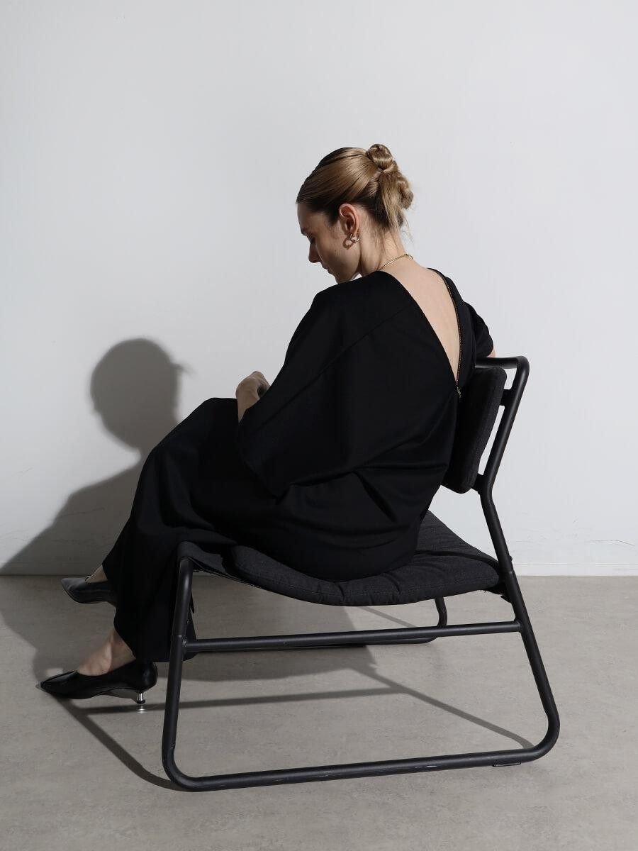 【ラシュッド/LASUD】のファスナーネックワンピース インテリア・キッズ・メンズ・レディースファッション・服の通販 founy(ファウニー) 　ファッション　Fashion　レディースファッション　Fashion for Women　ワンピース　Dresses　アクセサリー　Fashion Accessories　シンプル　Simple, Minimal　スタイリッシュ　Stylish, Fashionable　フォーマル　Formal, Dressy　セレモニー　Ceremony　ブラック|ID: prp329100004976987 ipo3291000000037303721