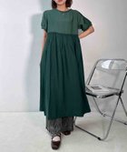 【アズノウアズ プラス/AS KNOW AS plus】の●『接触冷感』『ゆったりサイズ』ウエストシャーリング リブデザイン半袖ワンピ-ス 大人の最旬トレンドファッション＆コーディネート founy(ファウニー) ファッション Fashion レディースファッション Fashion for Women ワンピース Dresses サンダル Sandals, Summer Shoes シャーリング Shirring, Ruched ドット Polka Dot, Dot Pattern フレア Flare, Flared 半袖 Short Sleeve, Half Sleeve ミュール Mule, Backless Shoes 無地 Plain, Solid Color 再入荷 Restock / Back in Stock おすすめ Recommended / Our Picks 夏 Summer エレガント 上品 Elegant thumbnail GRムジマゼ|ID: prp329100004976992 ipo3291000000037303738