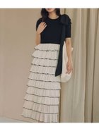 【その他のブランド/Other】のドッキングスカートワンピース 大人の最旬トレンドファッション＆コーディネート founy(ファウニー) ファッション Fashion レディースファッション Fashion for Women スカート Skirts 春 Spring 秋 Autumn カーディガン Cardigan, Knitwear コンパクト Compact, Small Size サンダル Sandals, Summer Shoes シューズ Shoes, Footwear シンプル Simple, Minimal ジャケット Jacket, Outerwear スニーカー Sneakers, Trainers スリム Slim, Slim Fit ダウン Down, Puffer ドッキング Docking, Mixed Material フィット Fit, Slim Fit リブニット Rib Knit, Ribbed Knit おすすめ Recommended / Our Picks 夏 Summer エレガント 上品 Elegant thumbnail BLK|ID: prp329100004976993 ipo3291000000037303742