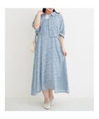 【ジェイ アンド シュプール/Re J&SUPURE】のSET 花柄ジャガードシャツ×キャミワンピース 大人の最旬トレンドファッション＆コーディネート founy(ファウニー) ファッション Fashion レディースファッション Fashion for Women ワンピース Dresses キャミソールワンピース Camisole Dresses インナー Innerwear キャミワンピース Cami Dress, Slip Dress シアー Sheer, See-Through セットアップ Set-Up, Coordinated Outfit バランス Balance, Style Balance フレア Flare, Flared ポケット Pocket, Pocket Detail ロング Long, Long-Length ワイド Wide, Wide Fit thumbnail 青|ID: prp329100004977001 ipo3291000000037303761