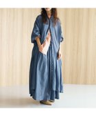 【スタディオ クリップ/studio CLIP】の《natural by clip》シアーデニムフリルギャザーワンピース 大人の最旬トレンドファッション＆コーディネート founy(ファウニー) ファッション Fashion レディースファッション Fashion for Women ワンピース Dresses おすすめ Recommended / Our Picks ガウン Gown, Robe ギャザー Gathered, Ruffled シアー Sheer, See-Through デニム Denim, Jeans Material フリル Frill, Ruffle フロント Front, Front Design thumbnail インディゴ87|ID: prp329100004977005 ipo3291000000037303774