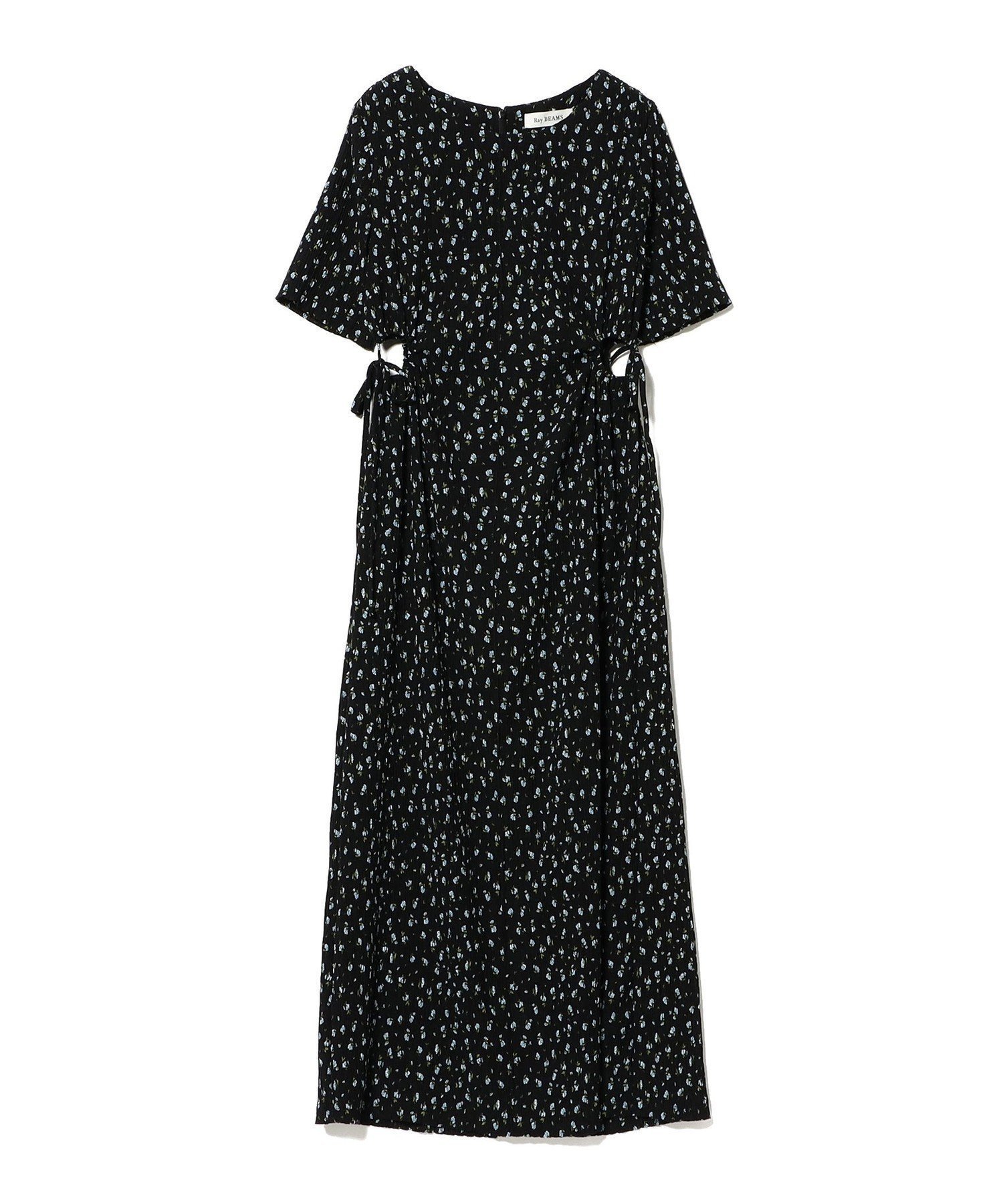 【ビームス ウイメン/BEAMS】のフラワー プリント カットアウト ワンピース【ワンピース/夏/春夏/花柄/フラワープリント/旅行_】 インテリア・キッズ・メンズ・レディースファッション・服の通販 founy(ファウニー) 　ファッション　Fashion　レディースファッション　Fashion for Women　ワンピース　Dresses　春　Spring　ギャザー　Gathered, Ruffled　サンダル　Sandals, Summer Shoes　ジャケット　Jacket, Outerwear　フィット　Fit, Slim Fit　フェミニン　Feminine, Girly　フラワー　Flower, Floral　プリント　Print, Printed Pattern　プリーツ　Pleats, Pleated　リボン　Ribbon, Bow　S/S・春夏　SS, Spring/Summer, Warm Season　おすすめ　Recommended / Our Picks　夏　Summer　旅行　Travel　BLACK|ID: prp329100004977007 ipo3291000000037303780