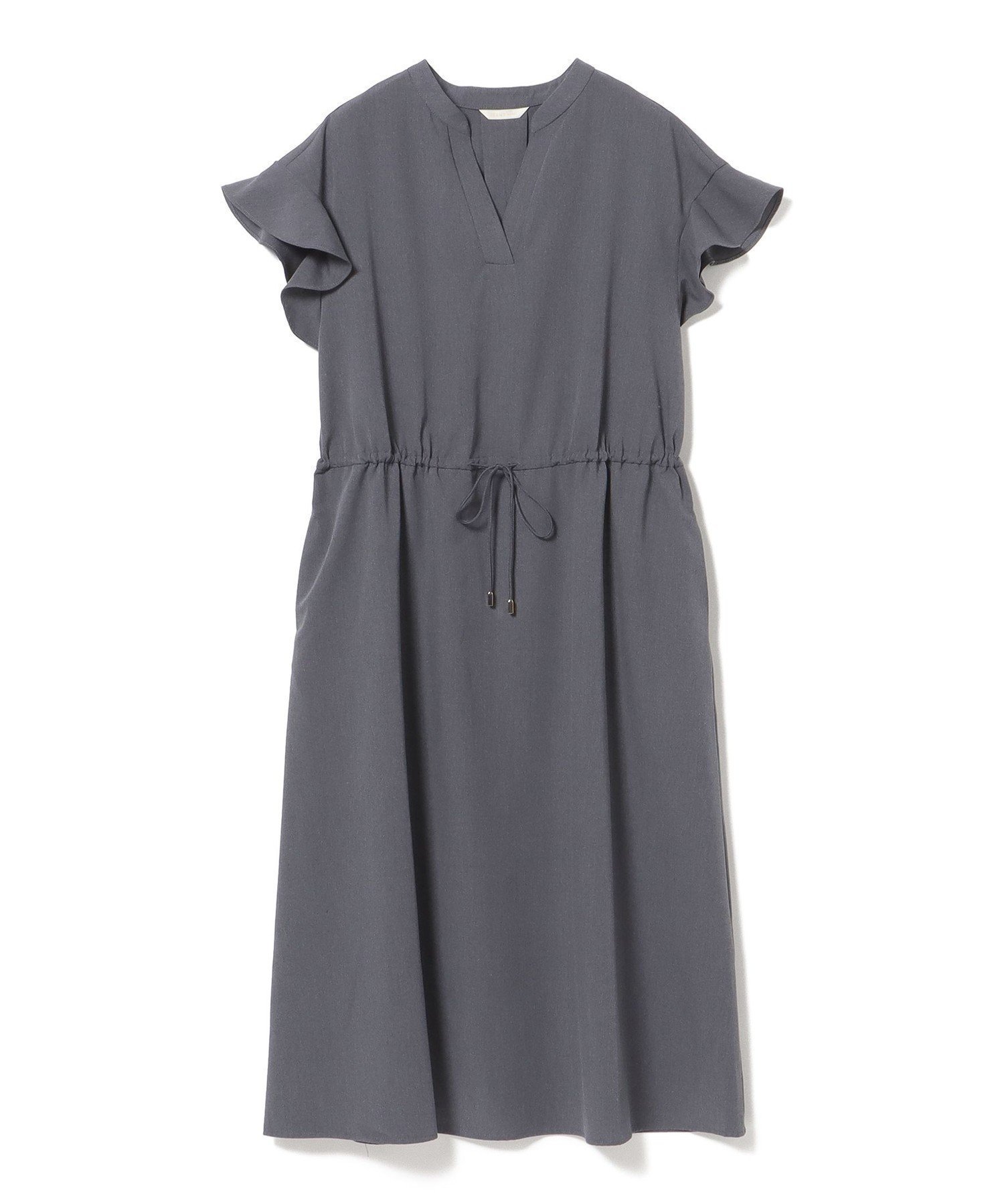 【ビームス ハート/BEAMS HEART】のスキッパー ドロスト ワンピース 26SS ウォッシャブル 旅行 大人の最旬トレンドファッション＆コーディネート founy(ファウニー) 　ファッション　Fashion　レディースファッション　Fashion for Women　ワンピース　Dresses　2026年　2026　2026春夏・S/S　Spring/Summer 2026 SS26　ウォッシャブル　Machine Washable　サンダル　Sandals, Summer Shoes　スキッパー　Skipper, Open Collar　スリーブ　Sleeve, Long Sleeve / Short Sleeve　ドローストリング　Drawstring, Pull Cord　バングル　Bangle, Bracelet　フリル　Frill, Ruffle　リゾート　Resort, Vacation Style　エレガント 上品　Elegant　旅行　Travel　 other-1|ID: prp329100004977046 ipo3291000000037303912